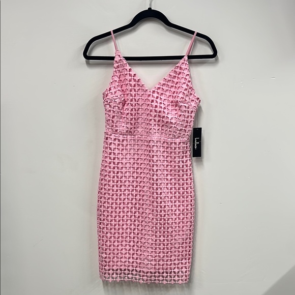 Lulus Dresses & Skirts - New Lulus Pink Textured mini Dress xs nwt